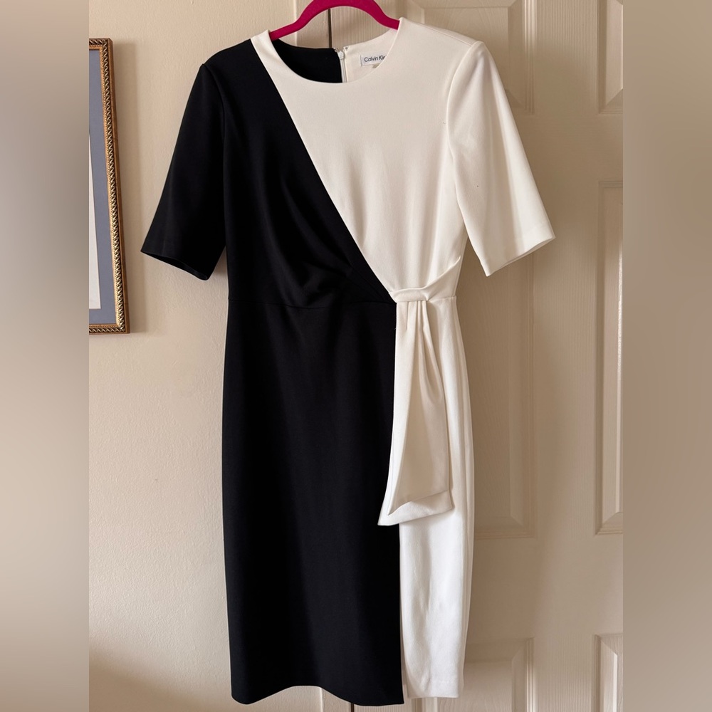 Elegant Black and White Dress